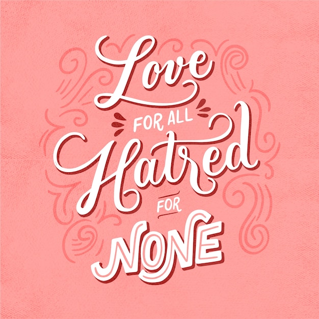 Free Vector love message in vintage style