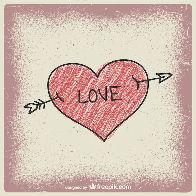 Free Vector love scribble