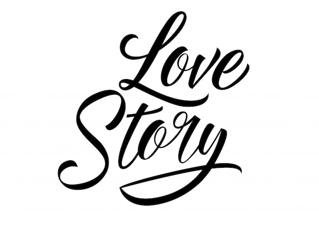 Love story lettering