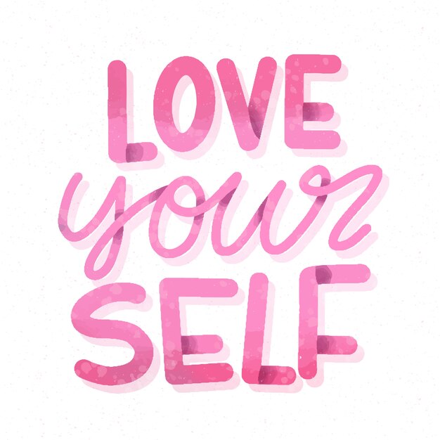 Love your personality self-love lettering