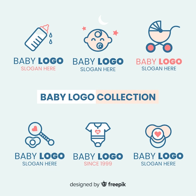 Lovely baby logo with modern style