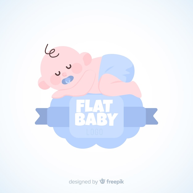 Lovely baby shop logo template