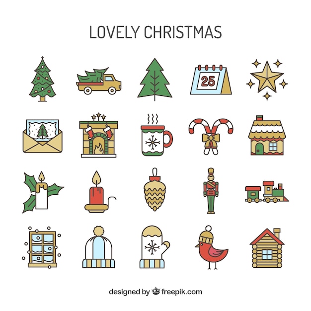 Lovely christmas icons