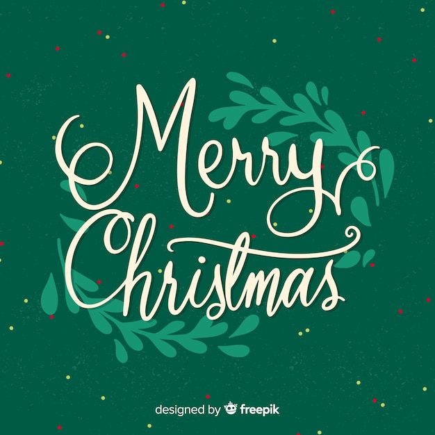 Lovely christmas lettering background