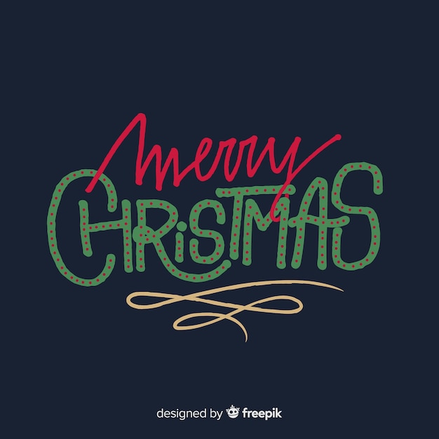 Lovely christmas lettering background