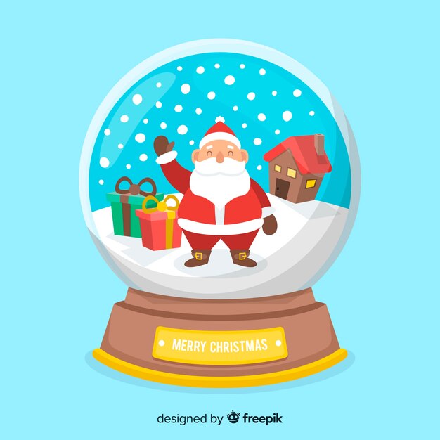 Lovely christmas snowball globe design