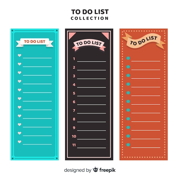 Lovely collection of to do lists