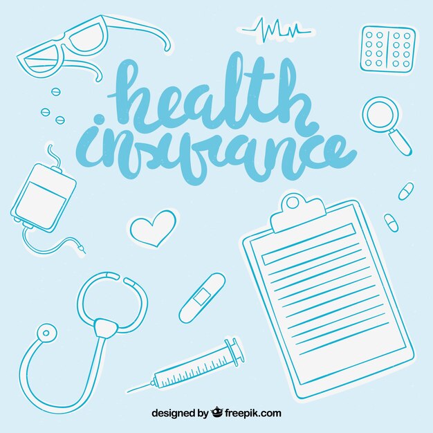 Lovely composition with health insurance elements