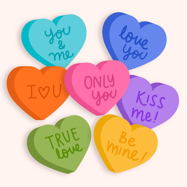 Lovely conversation hearts collection