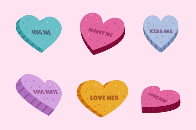 Lovely conversation hearts collection