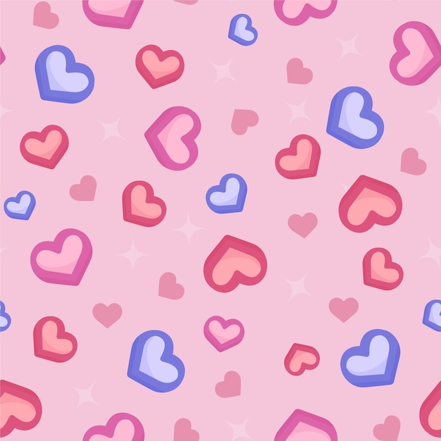 Lovely conversation hearts pattern