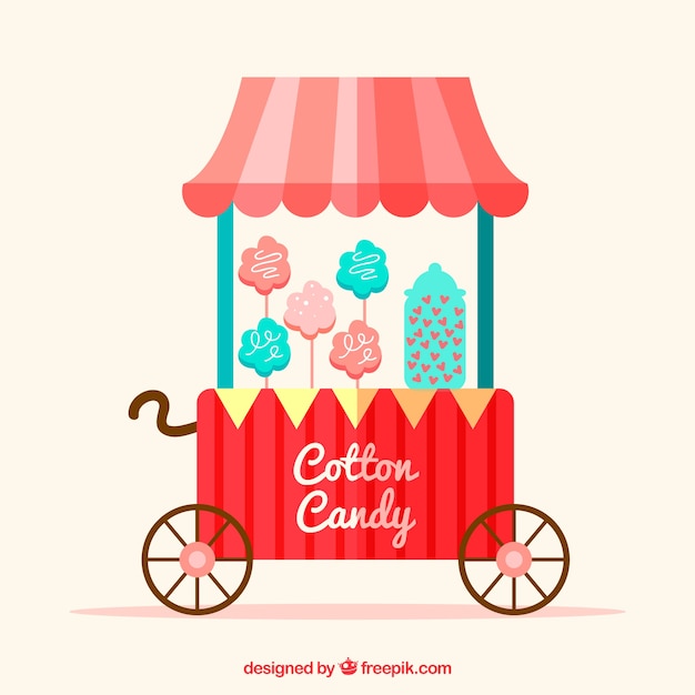 Lovely cotton candy kiosk