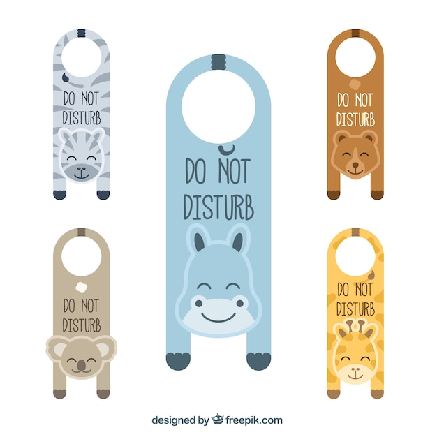 Lovely door hangers with animals