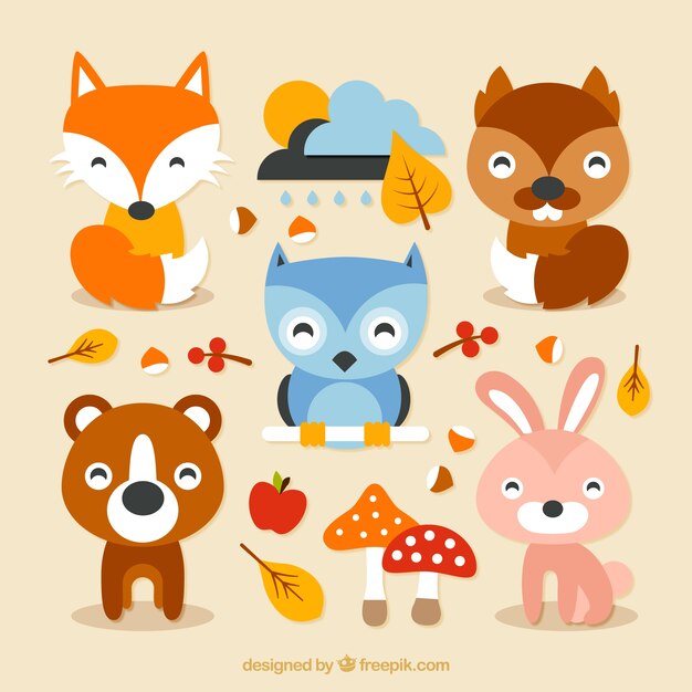 Lovely forest animals