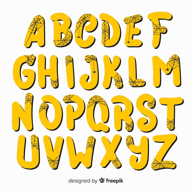 Lovely halloween alphabet