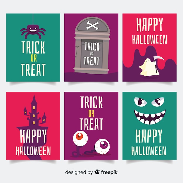 Lovely halloween card collection