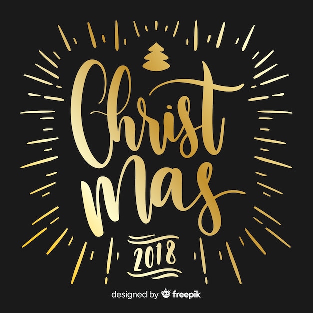 Lovely hand drawn christmas lettering