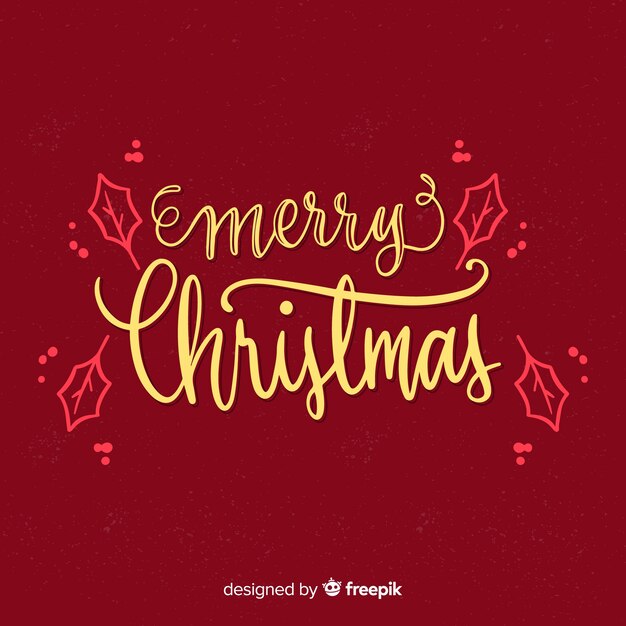 Lovely hand drawn christmas lettering