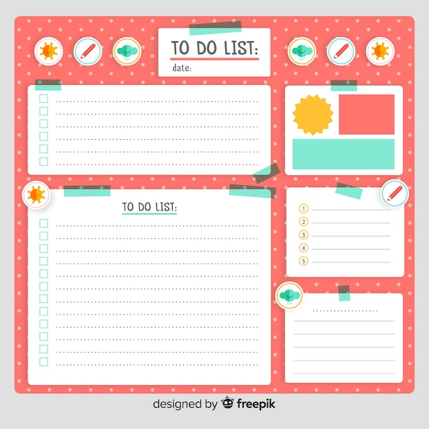 Lovely to do list collection