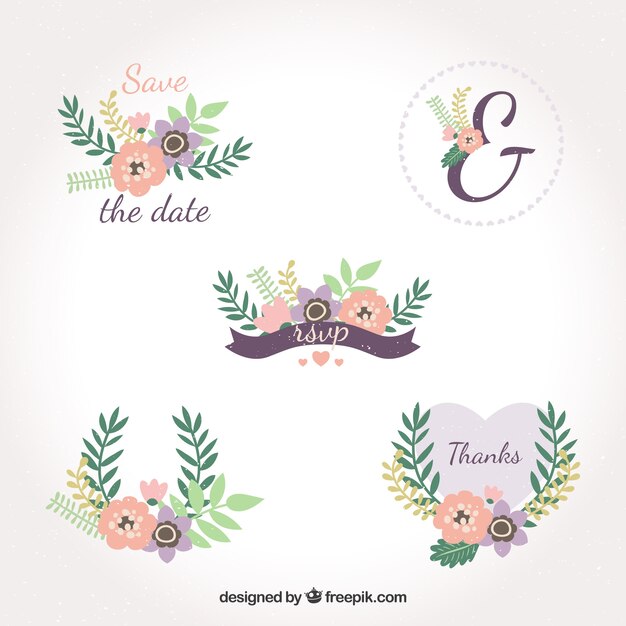 Lovely pack of wedding labels