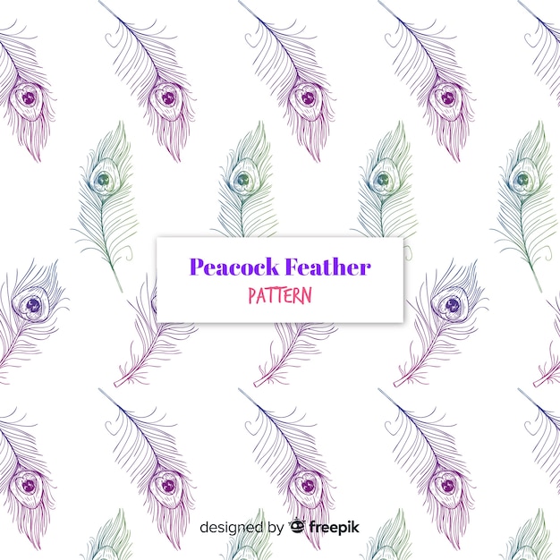 Lovely peacock feather pattern