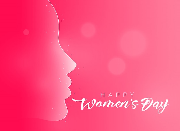 lovely pink happy women's day background