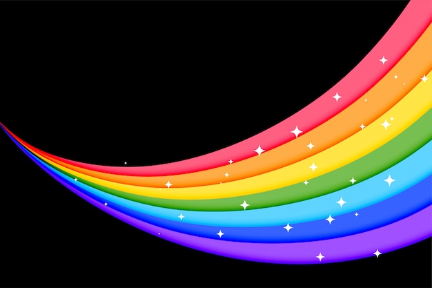 Free vector lovely rainbow colorful lines background