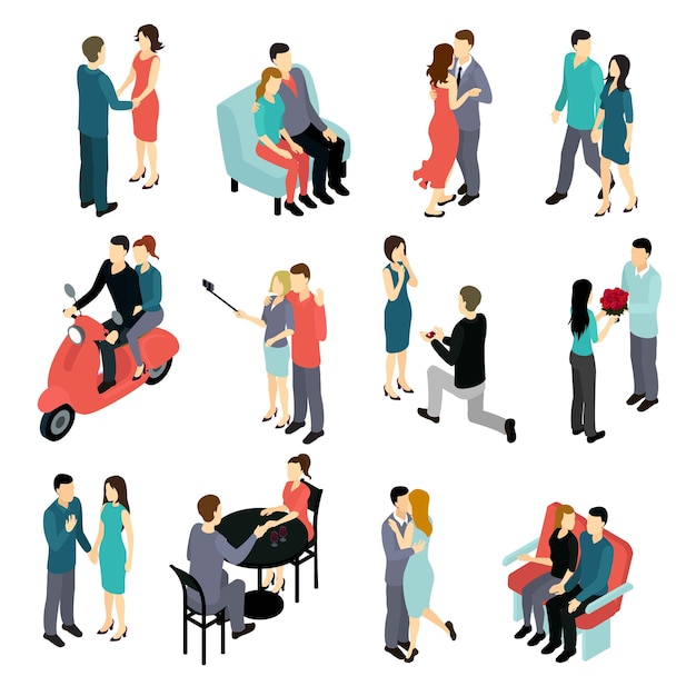 Loving Couples Isometric Set