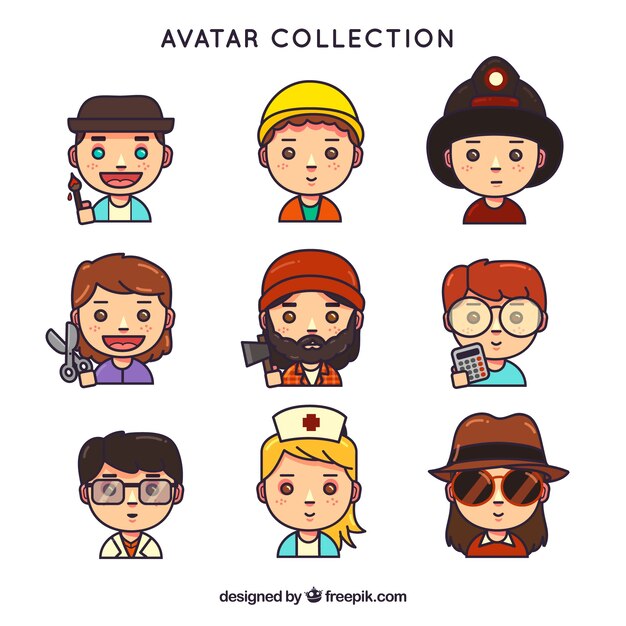 Lovlely pack of workers avatars