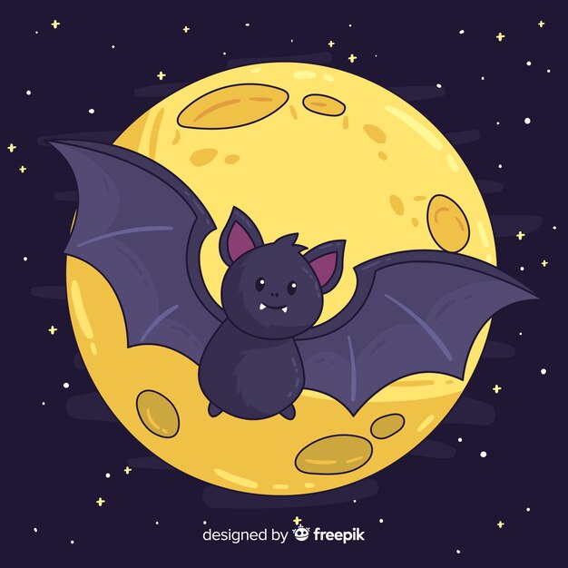 Lovley hand drawn halloween bat