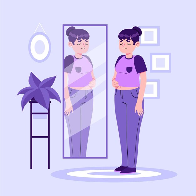 Low self-esteem illustration