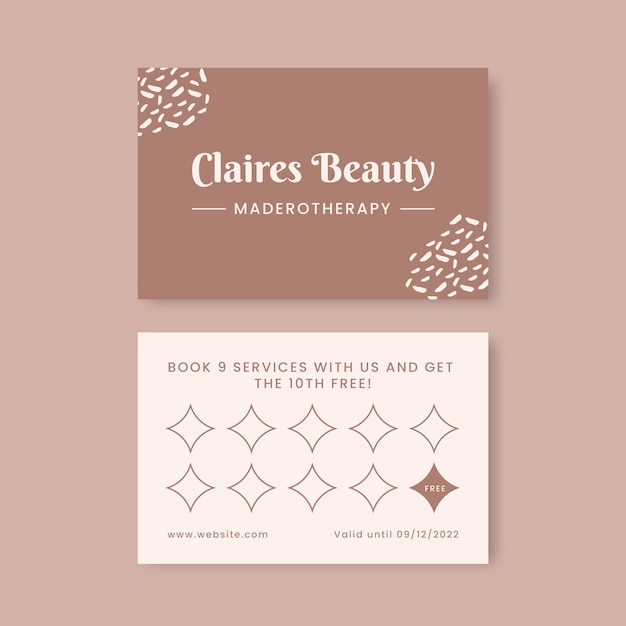 Loyalty card  design  template