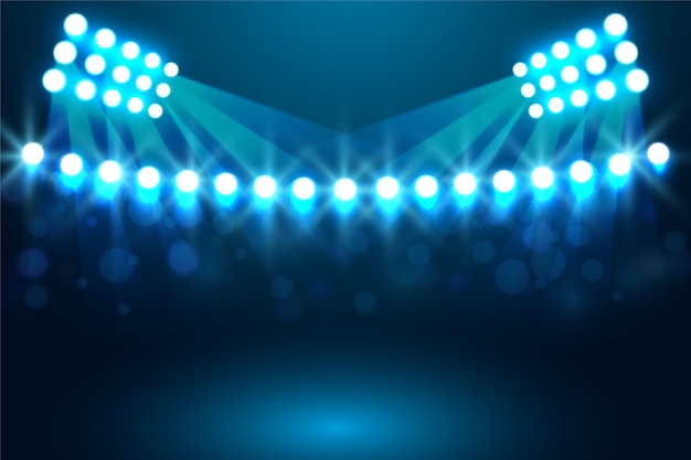 Free Vector luminous stadium light effect