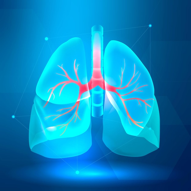 Lung banner for respiratory system smart healthcare