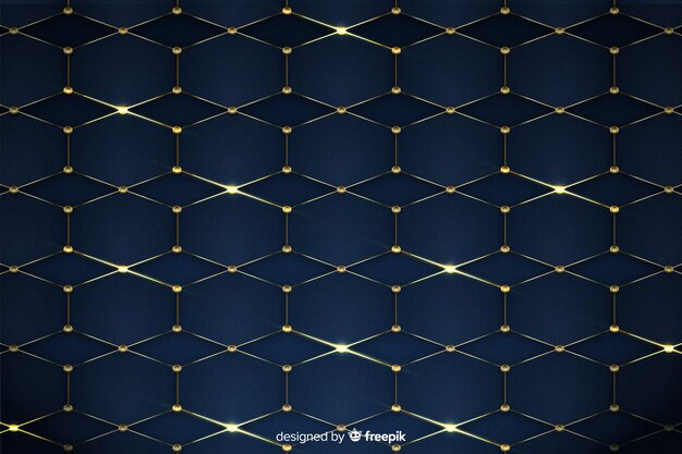 Luxurious background with hexagon shapes