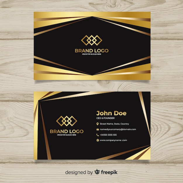 Luxurious business card