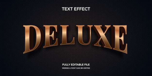 Luxurious editable text effect