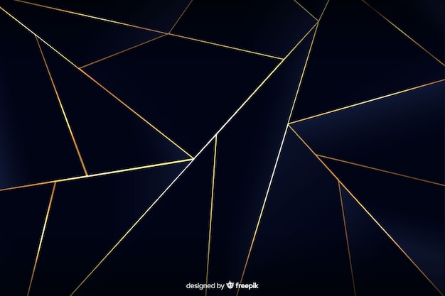 Luxury background with golden abstract shapes