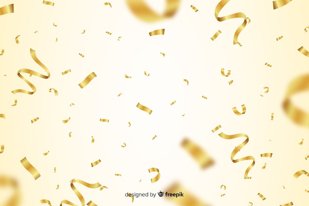 Luxury background with golden confetti