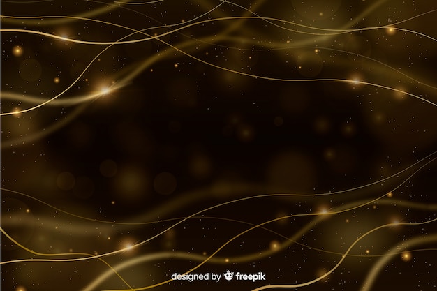 Free vector luxury background with golden particles