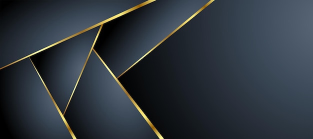 Luxury black overlap layer background