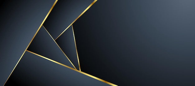 Luxury black overlap layer background