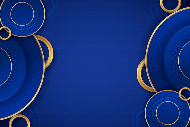 Luxury blue and golden background