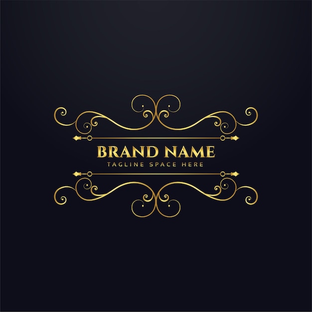 Luxury brand royal logo concept design