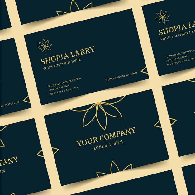 Luxury business card concept