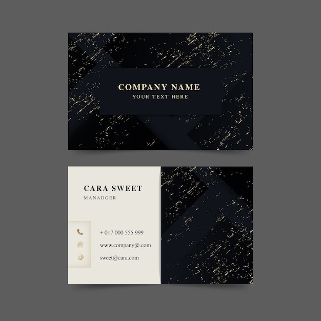 Free Vector luxury business card template set