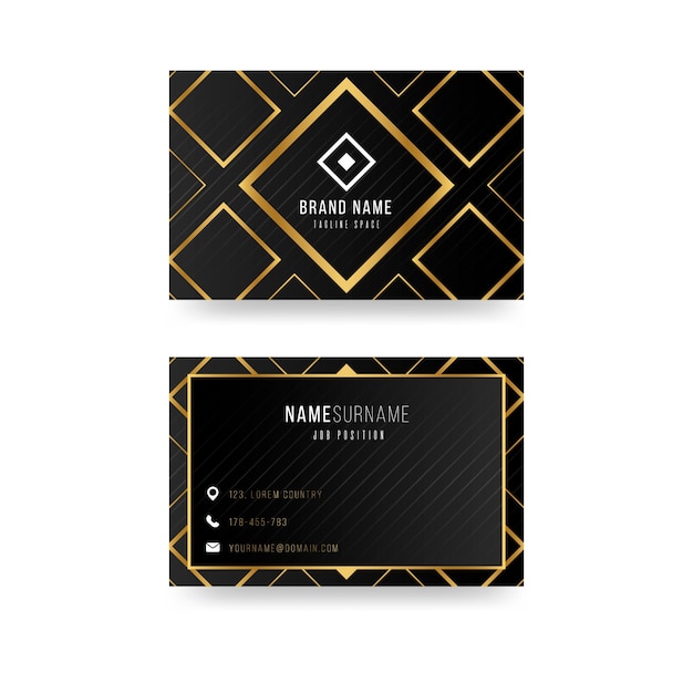 Luxury business card template theme