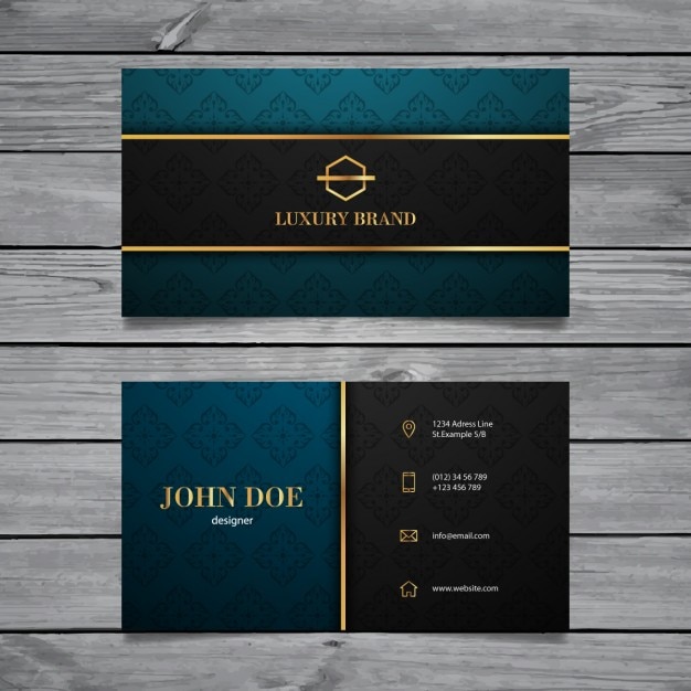 Free Vector luxury business card template 