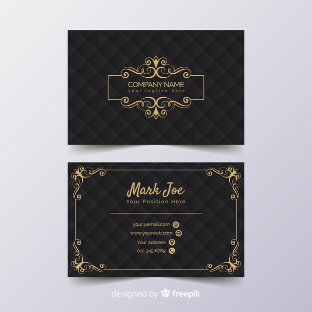 Luxury business card template