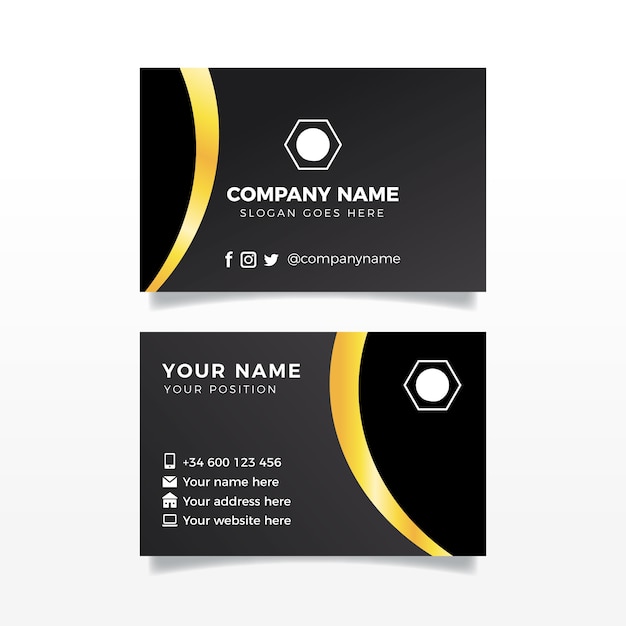 Luxury business card template